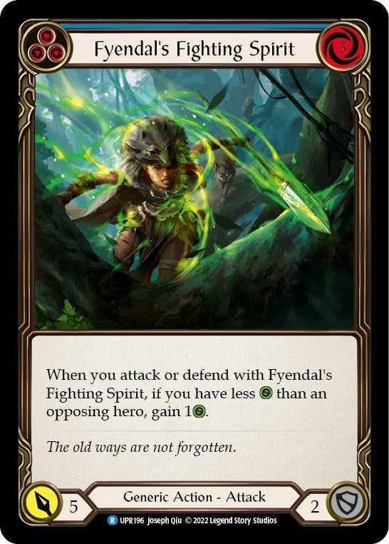 Image for Fyendal's Fighting Spirit (Blue) (Uprising) (UPR196) - Flesh and Blood TCG