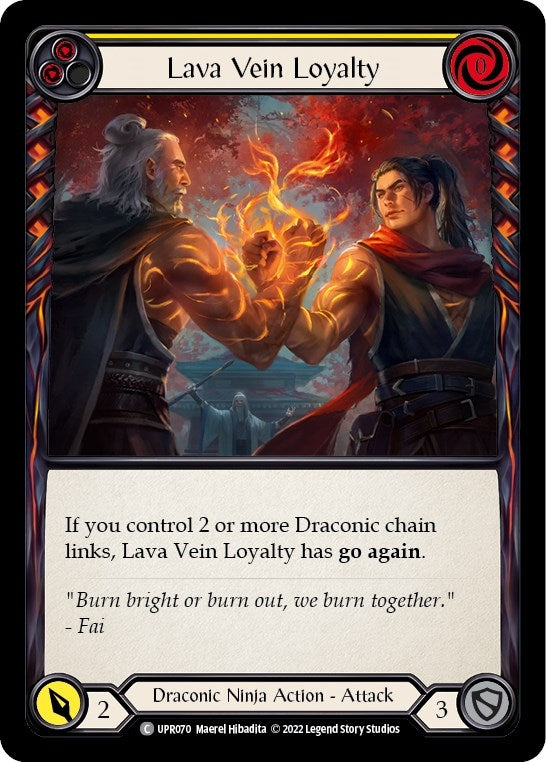 Image for Lava Vein Loyalty (Yellow) (Uprising) (UPR070) - Flesh and Blood TCG