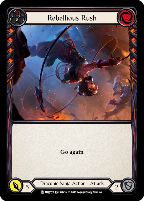 Image for Rebellious Rush (Red) (Uprising) (UPR072) - Flesh and Blood TCG