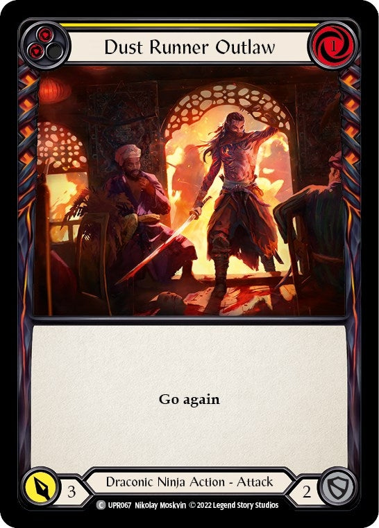 Image for Dust Runner Outlaw (Yellow) (Uprising) (UPR067) - Flesh and Blood TCG