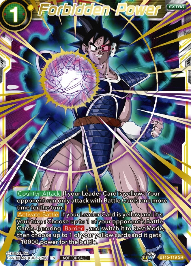 Image for Forbidden Power (Top 32) (Tournament Promotion Cards) (BT15-119) - Dragon Ball Super: Masters