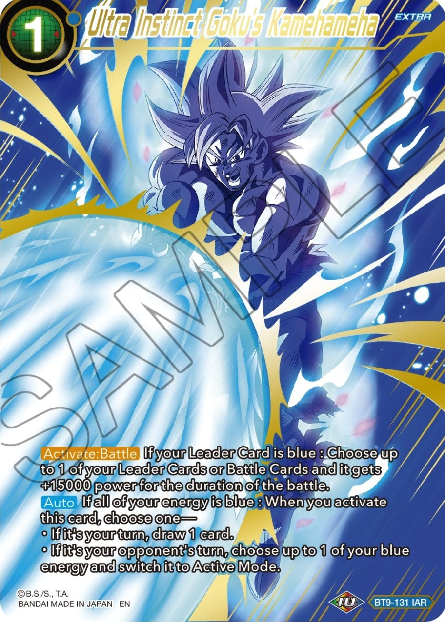 Image for Ultra Instinct Goku's Kamehameha (Theme Selection: History of Son Goku) (BT9-131) - Dragon Ball Super: Masters