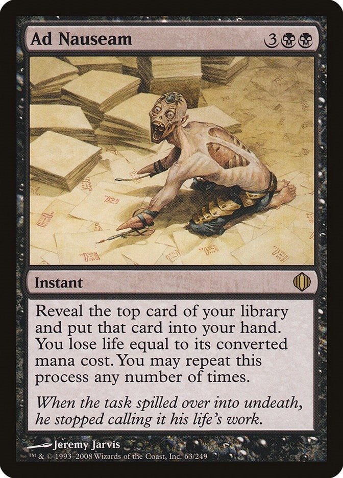 Image for Ad Nauseam (Shards of Alara) (63) - Magic: The Gathering