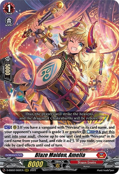 Image for Blaze Maiden, Amelia (D-SS02: Festival Collection 2022) (D-SS02/002EN) - Cardfight Vanguard
