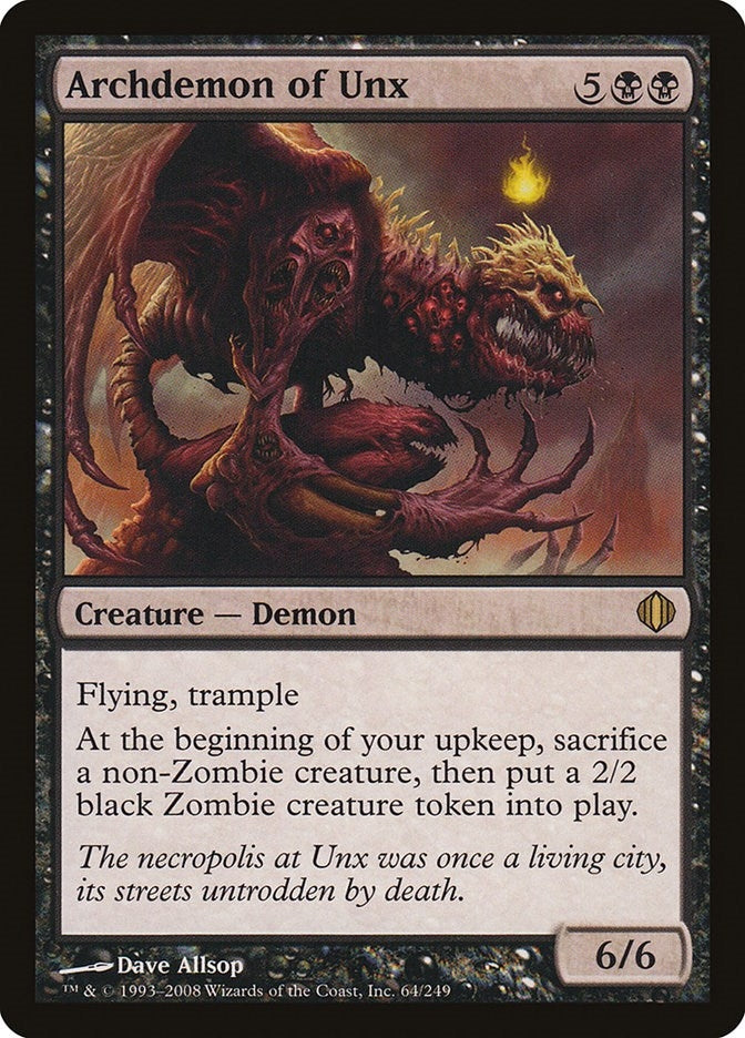 Image for Archdemon of Unx (Shards of Alara) (64) - Magic: The Gathering
