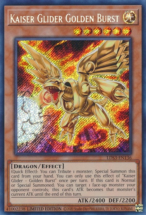 Image for Kaiser Glider Golden Burst (Legendary Duelists: Season 3) (LDS3-EN136) - YuGiOh