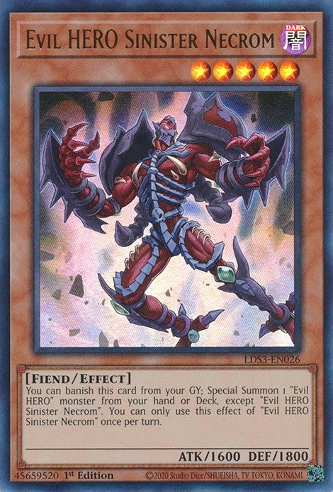 Image for Evil HERO Sinister Necrom (Legendary Duelists: Season 3) (LDS3-EN026) - YuGiOh