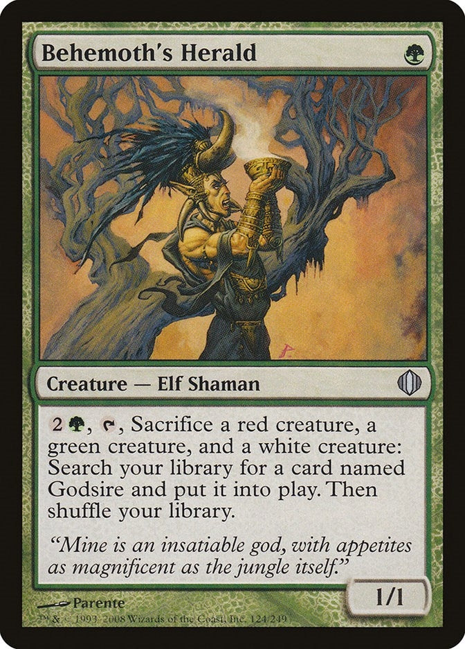Image for Behemoth's Herald (Shards of Alara) (124) - Magic: The Gathering