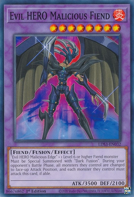 Image for Evil HERO Malicious Fiend (Legendary Duelists: Season 3) (LDS3-EN032) - YuGiOh