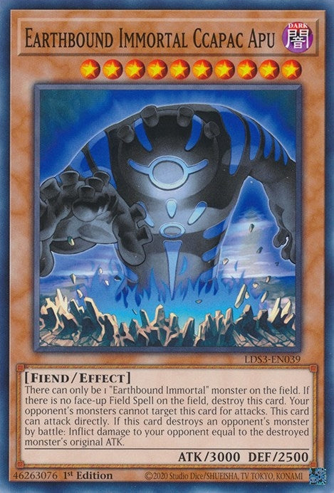 Image for Earthbound Immortal Ccapac Apu (Legendary Duelists: Season 3) (LDS3-EN039) - YuGiOh