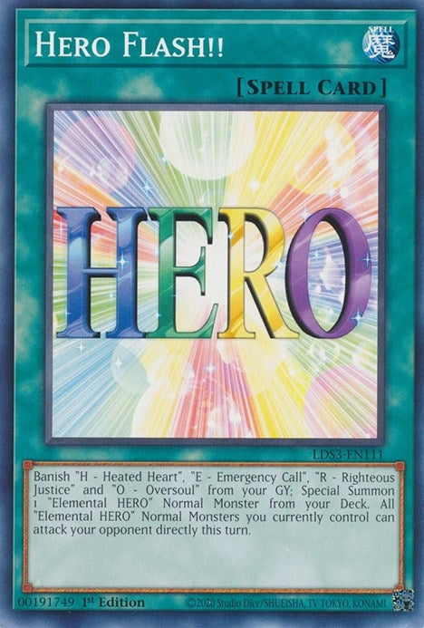 Image for Hero Flash!! (Legendary Duelists: Season 3) (LDS3-EN111) - YuGiOh