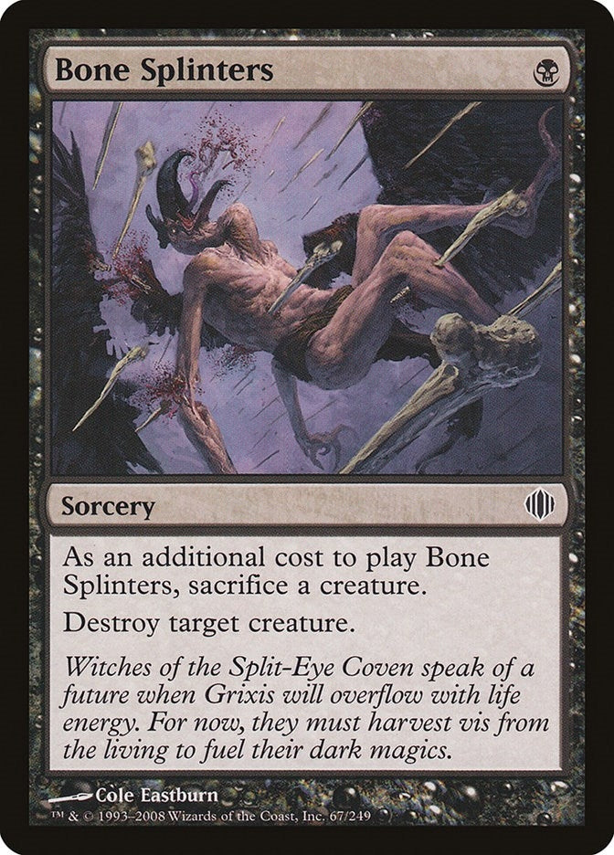 Image for Bone Splinters (Shards of Alara) (67) - Magic: The Gathering