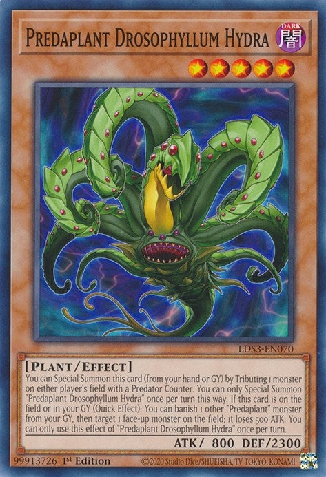 Image for Predaplant Drosophyllum Hydra (Legendary Duelists: Season 3) (LDS3-EN070) - YuGiOh