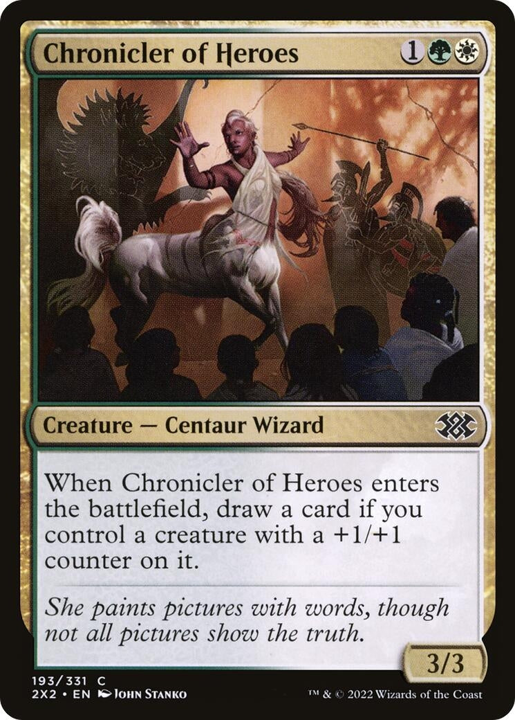 Image for Chronicler of Heroes (Double Masters 2022) (193) - Magic: The Gathering