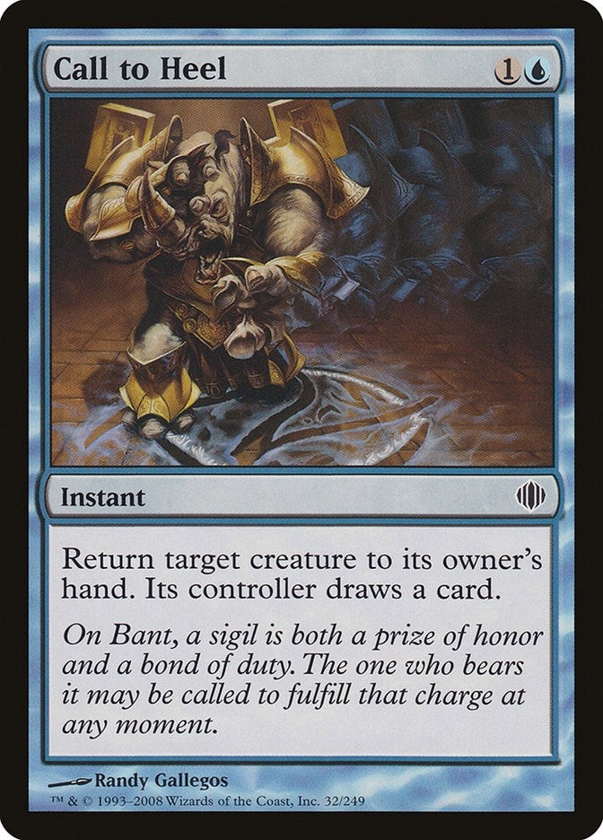 Image for Call to Heel (Shards of Alara) (32) - Magic: The Gathering