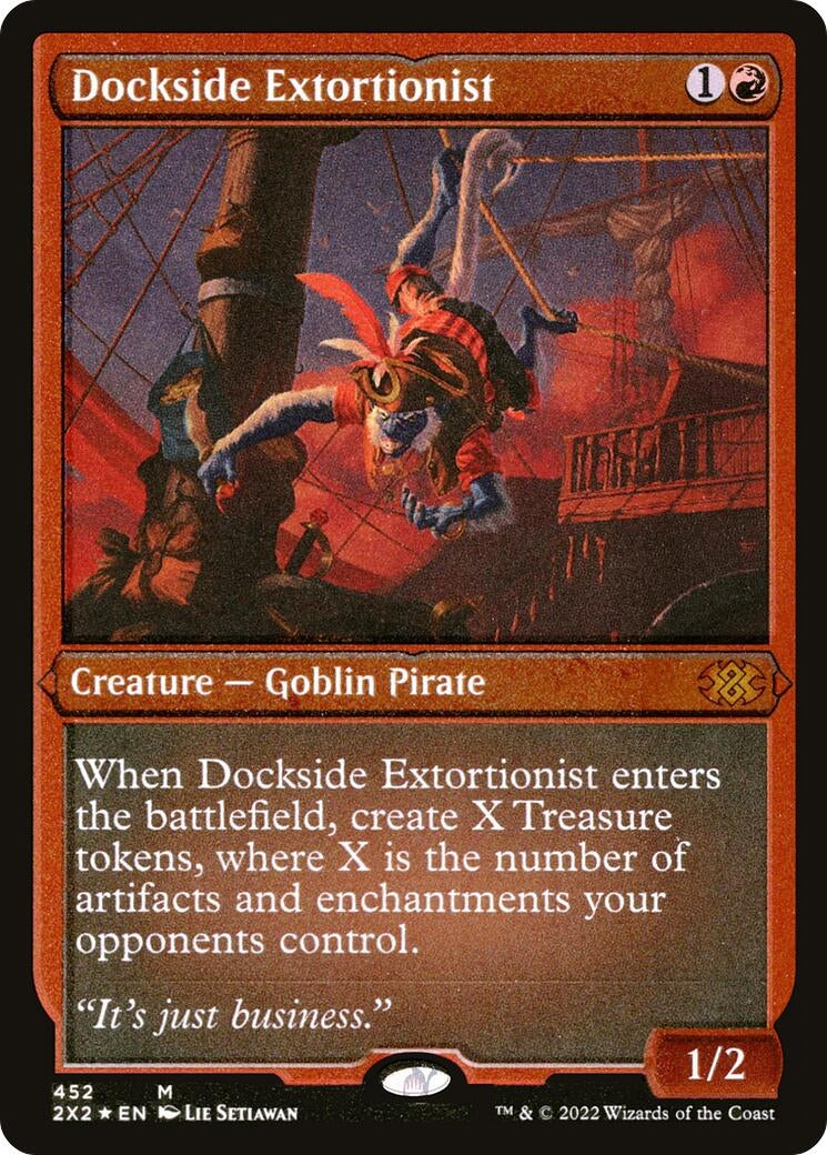 Image for Dockside Extortionist (Foil Etched) (Double Masters 2022) (452) - Magic: The Gathering