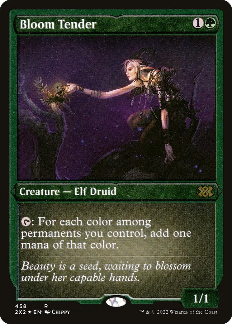 Image for Bloom Tender (Foil Etched) (Double Masters 2022) (458) - Magic: The Gathering