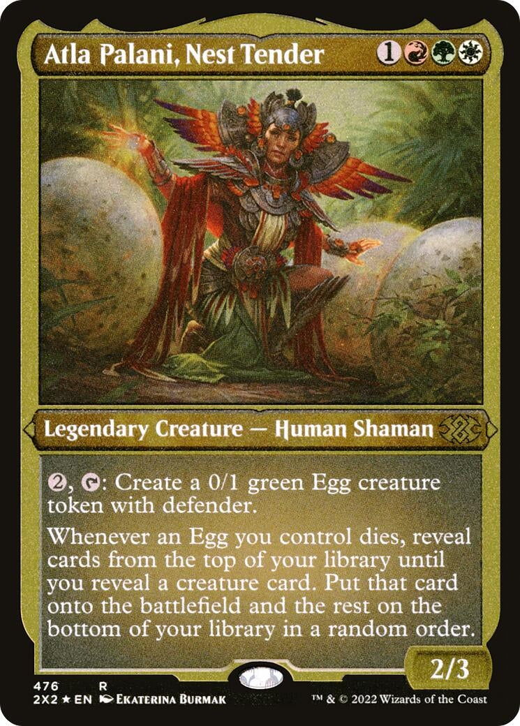 Image for Atla Palani, Nest Tender (Foil Etched) (Double Masters 2022) (476) - Magic: The Gathering