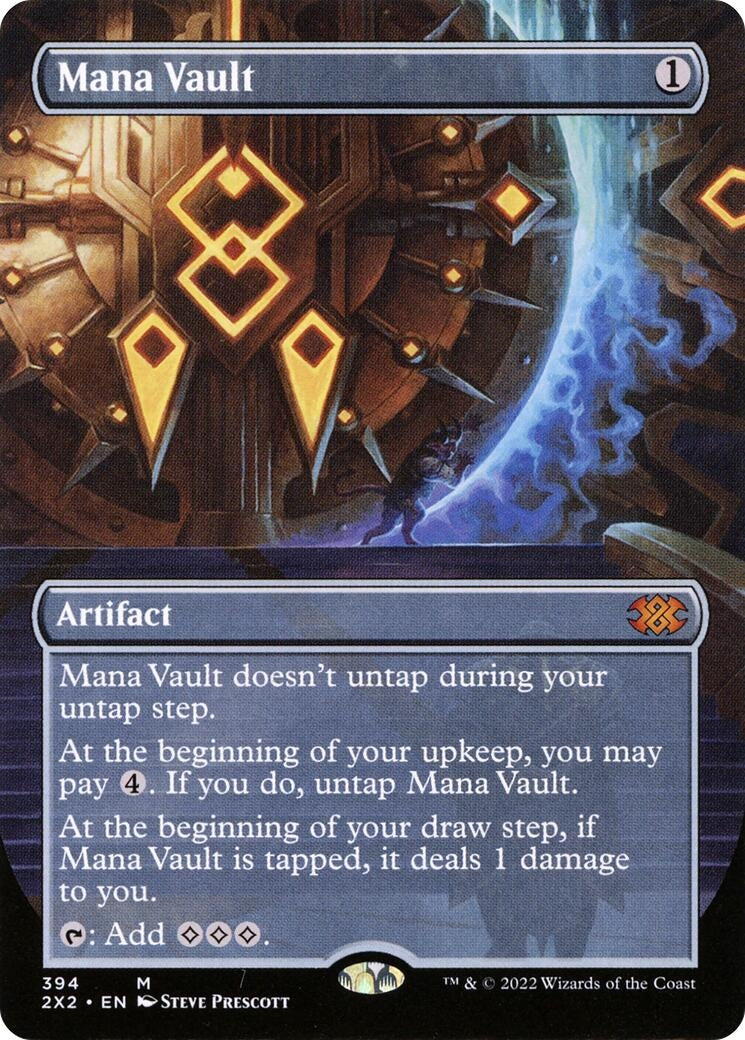Image for Mana Vault (Borderless) (Double Masters 2022) (394) - Magic: The Gathering