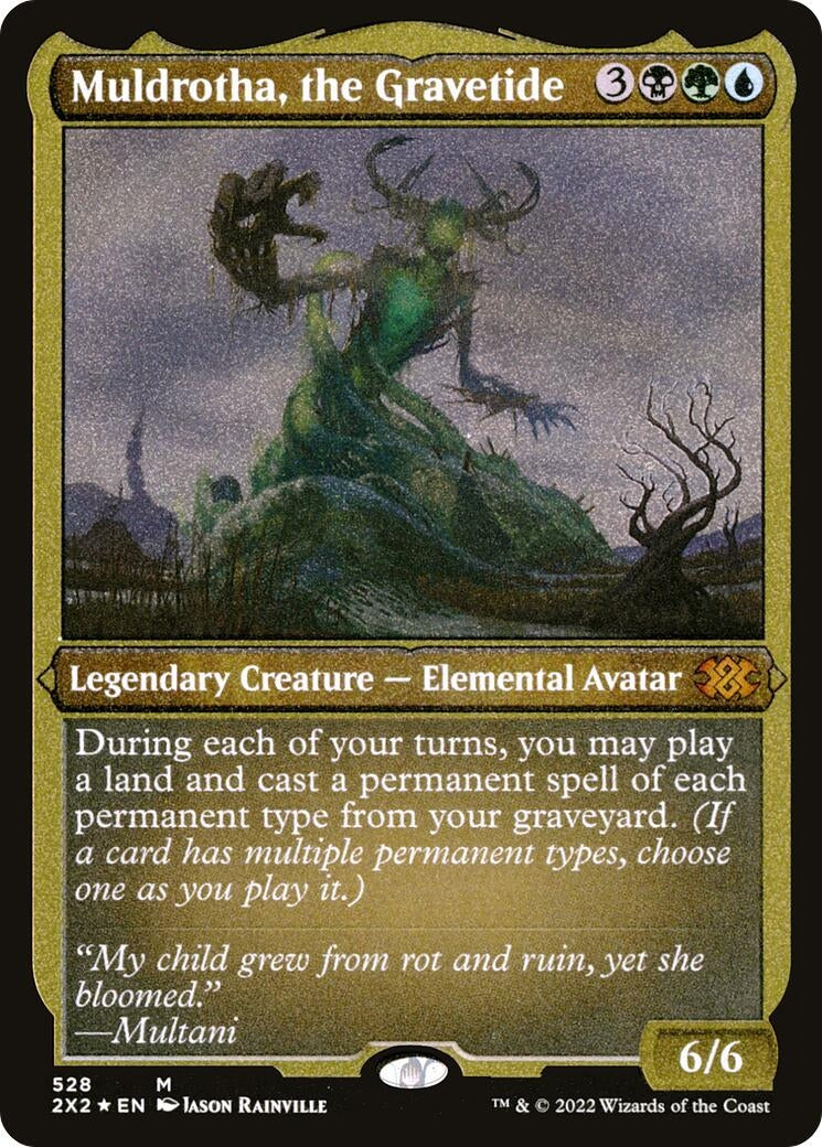 Image for Muldrotha, the Gravetide (Foil Etched) (Double Masters 2022) (528) - Magic: The Gathering