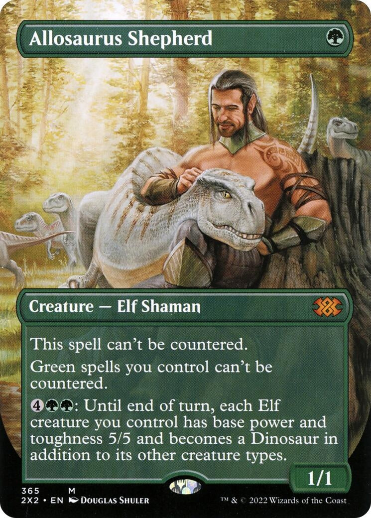 Image for Allosaurus Shepherd (Borderless) (Double Masters 2022) (365) - Magic: The Gathering
