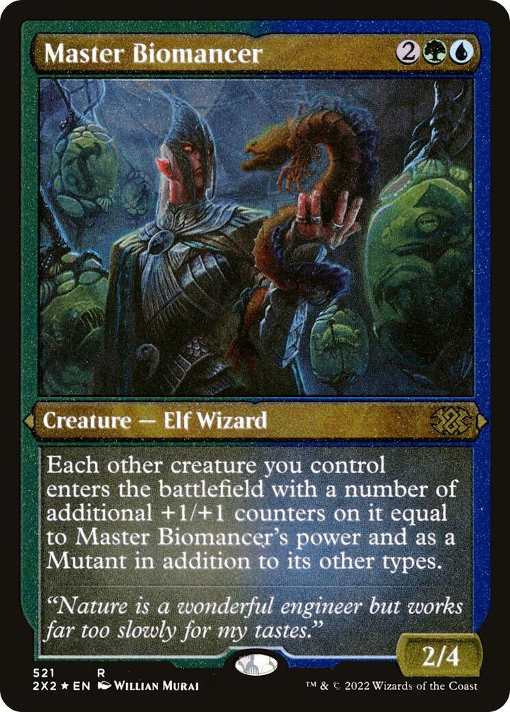 Image for Master Biomancer (Foil Etched) (Double Masters 2022) (521) - Magic: The Gathering
