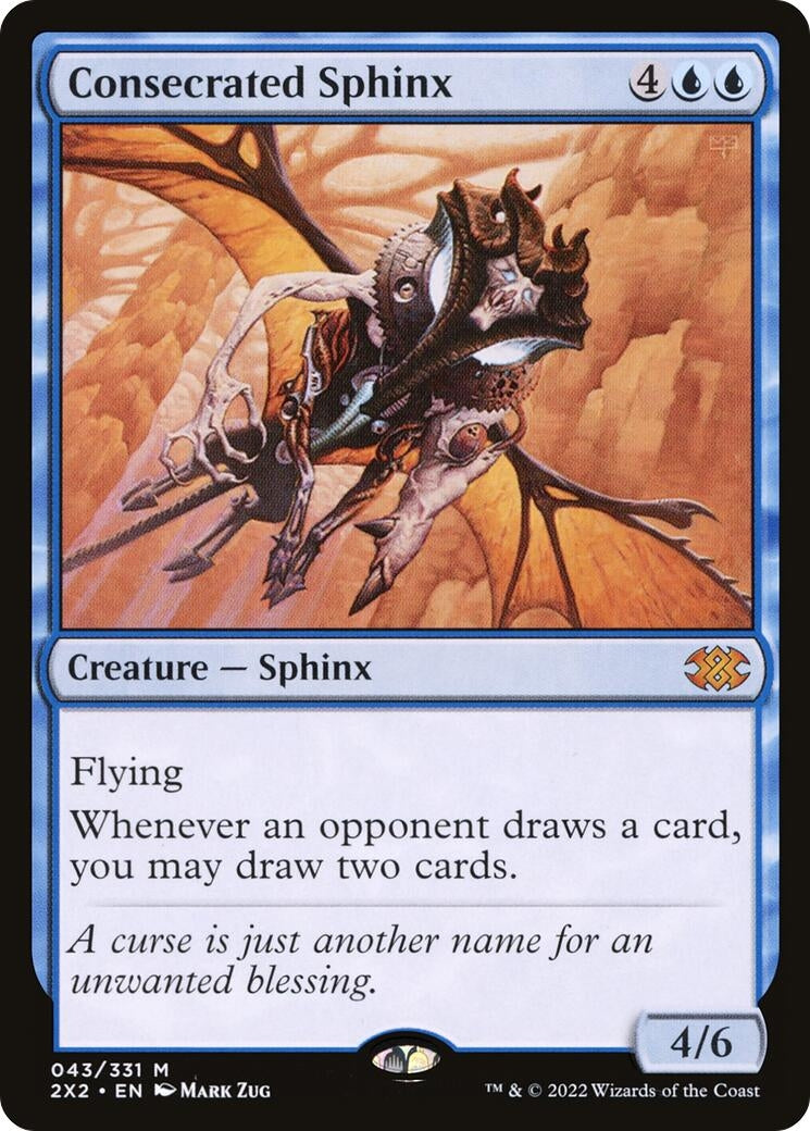 Image for Consecrated Sphinx (Double Masters 2022) (43) - Magic: The Gathering