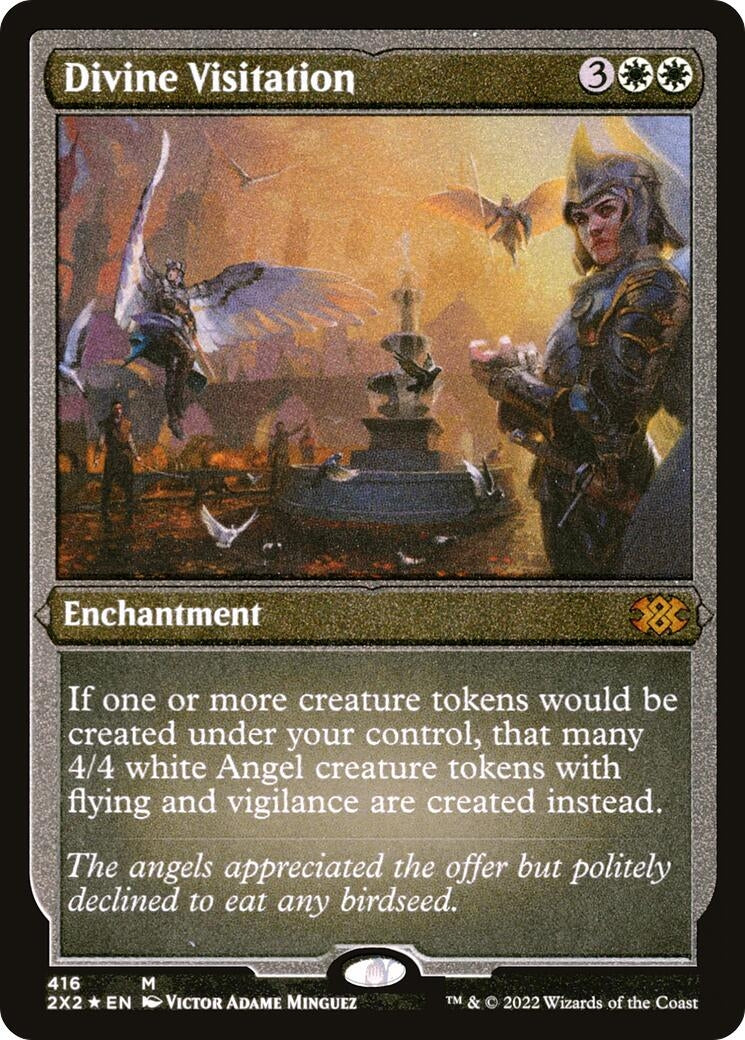 Image for Divine Visitation (Foil Etched) (Double Masters 2022) (416) - Magic: The Gathering