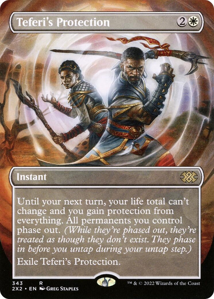 Image for Teferi's Protection (Borderless) (Double Masters 2022) (343) - Magic: The Gathering