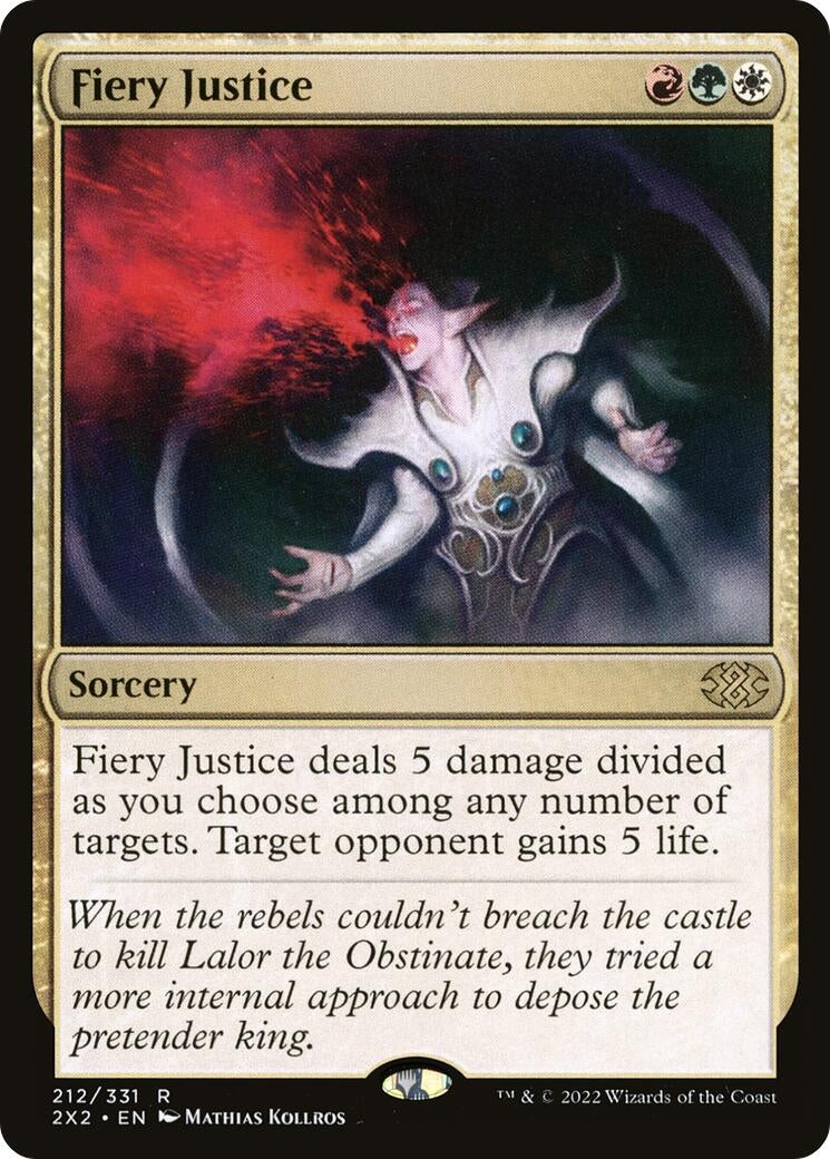 Image for Fiery Justice (Double Masters 2022) (212) - Magic: The Gathering