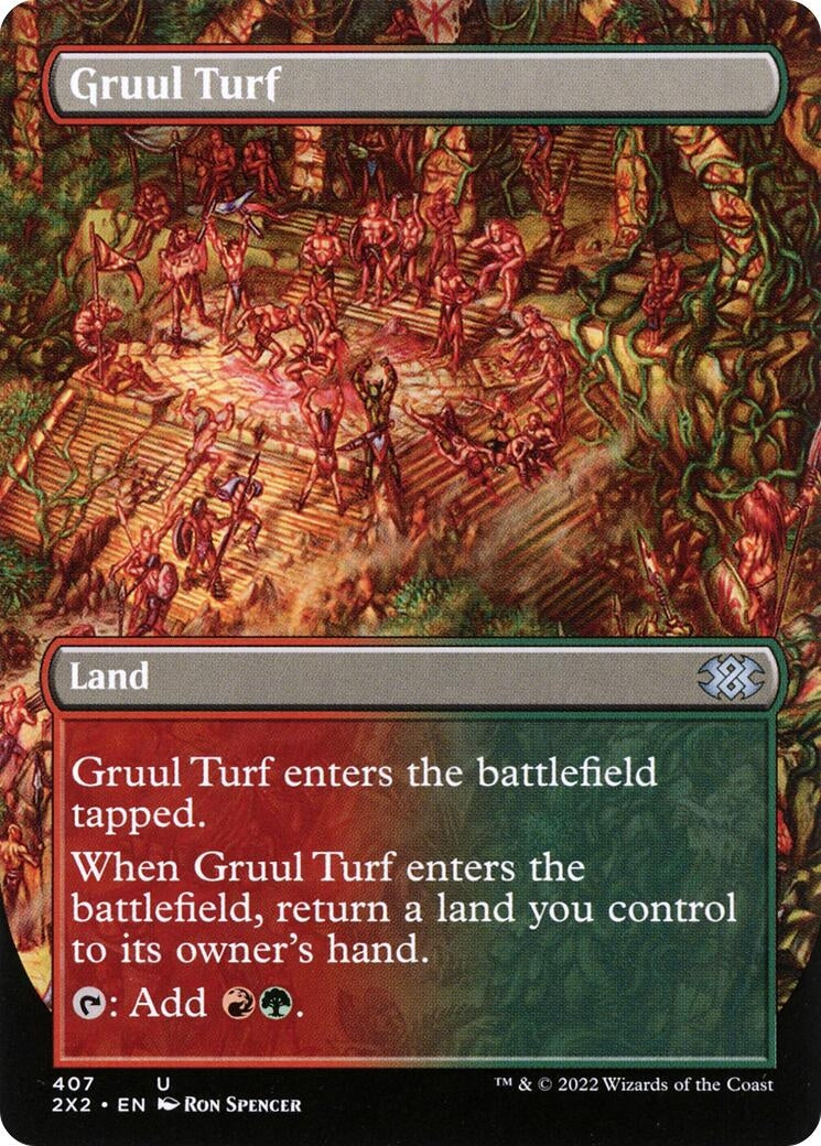 Image for Gruul Turf (Borderless) (Double Masters 2022) (407) - Magic: The Gathering