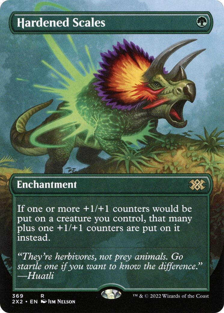 Image for Hardened Scales (Borderless) (Double Masters 2022) (369) - Magic: The Gathering