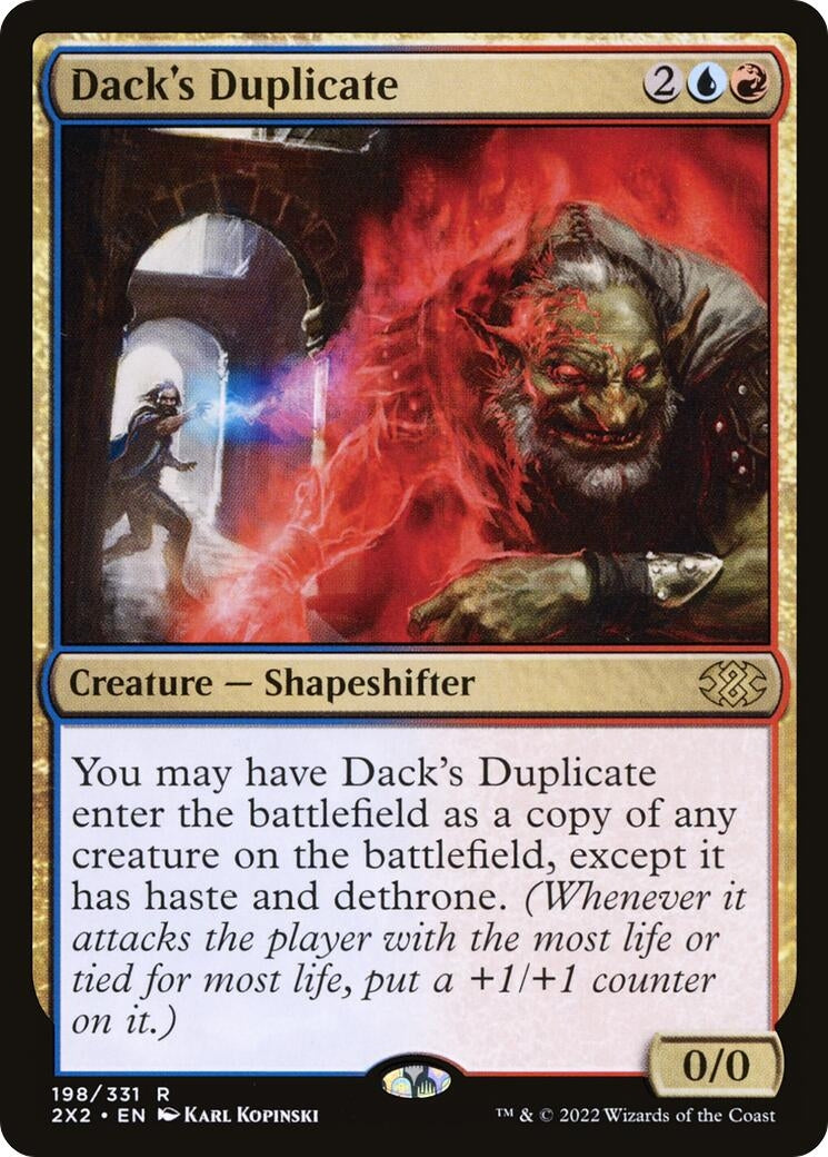 Image for Dack's Duplicate (Double Masters 2022) (198) - Magic: The Gathering