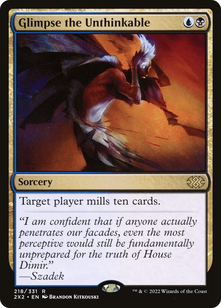 Image for Glimpse the Unthinkable (Double Masters 2022) (218) - Magic: The Gathering