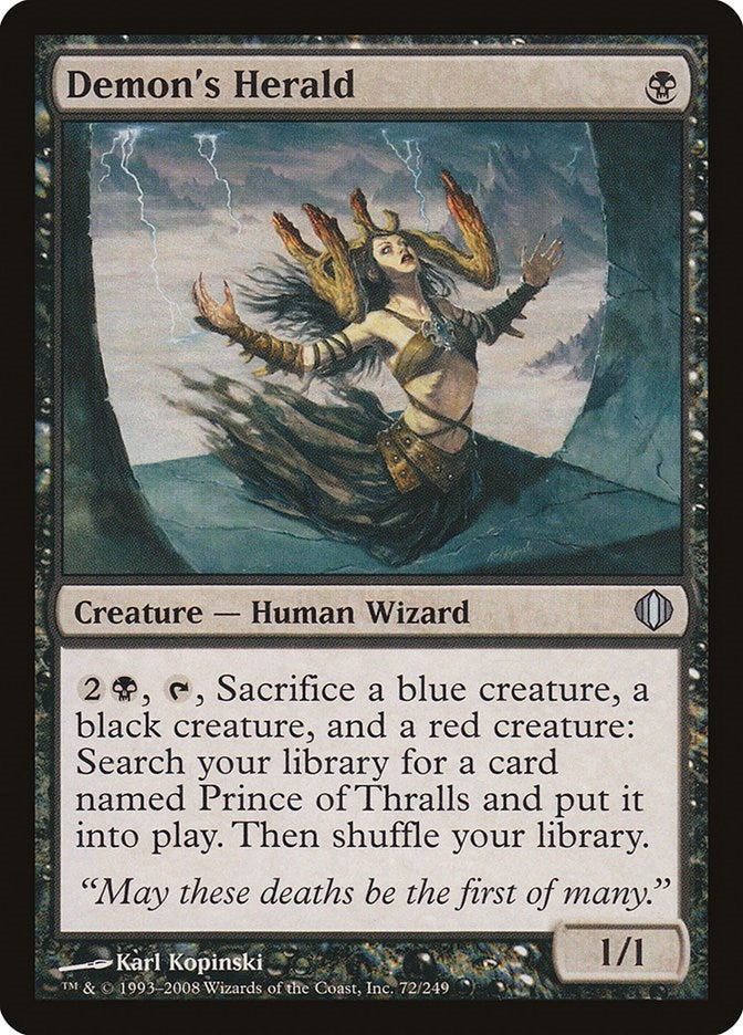 Image for Demon's Herald (Shards of Alara) (72) - Magic: The Gathering