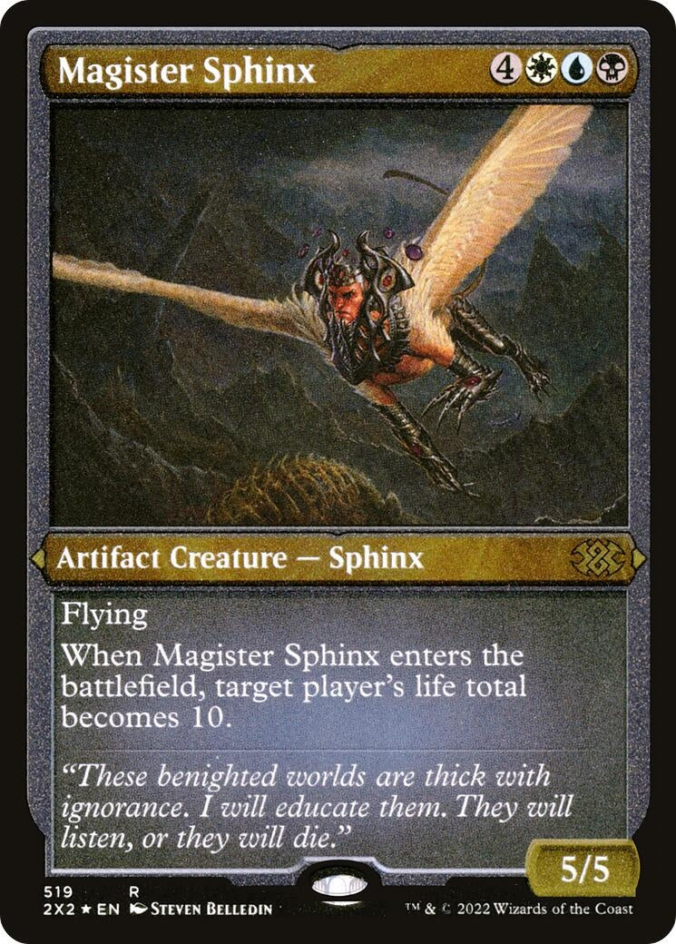 Image for Magister Sphinx (Foil Etched) (Double Masters 2022) (519) - Magic: The Gathering