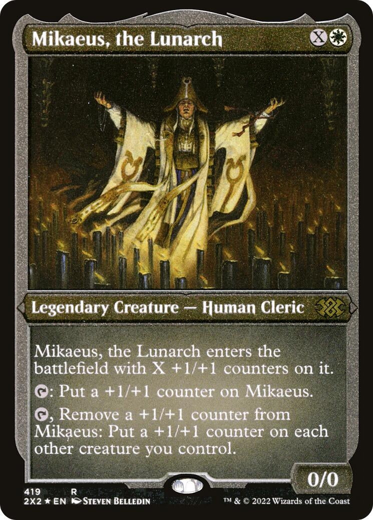 Image for Mikaeus, the Lunarch (Foil Etched) (Double Masters 2022) (419) - Magic: The Gathering