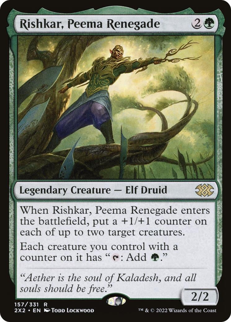 Image for Rishkar, Peema Renegade (Double Masters 2022) (157) - Magic: The Gathering