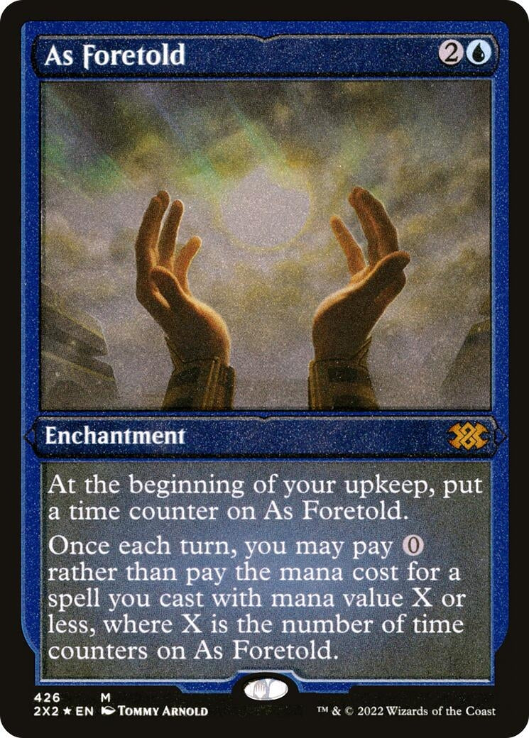 Image for As Foretold (Foil Etched) (Double Masters 2022) (426) - Magic: The Gathering