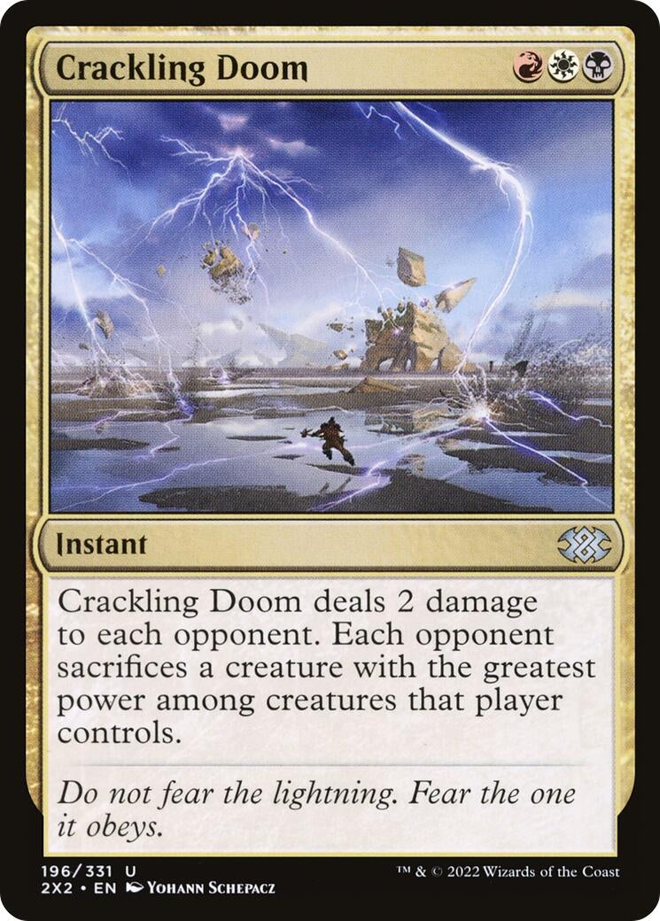 Image for Crackling Doom (Double Masters 2022) (196) - Magic: The Gathering