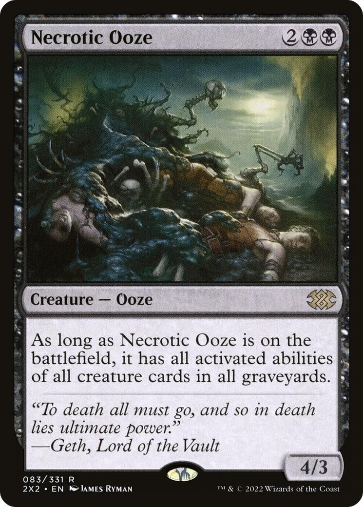 Image for Necrotic Ooze (Double Masters 2022) (83) - Magic: The Gathering