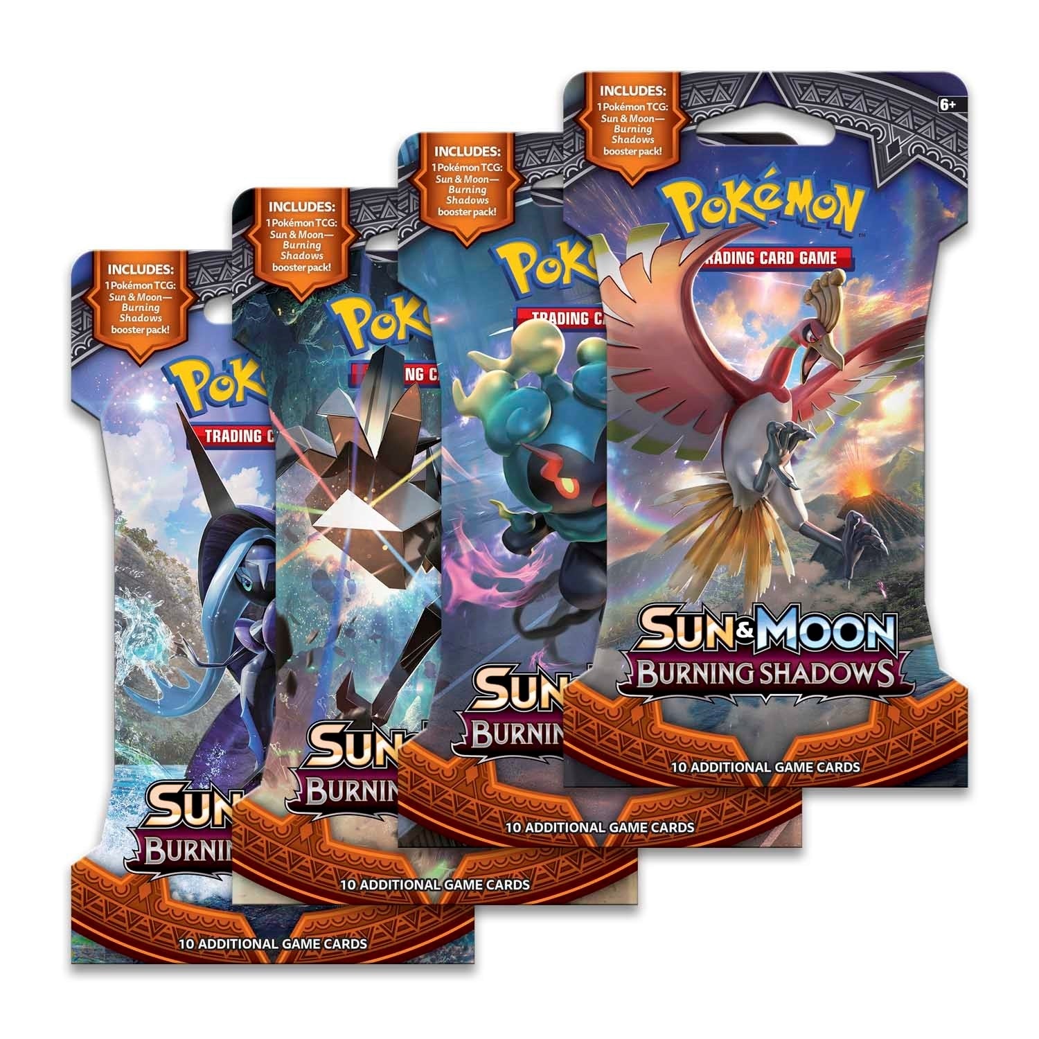Image for Burning Shadows Sleeved Booster Pack Art Bundle [Set of 4] - Pokemon