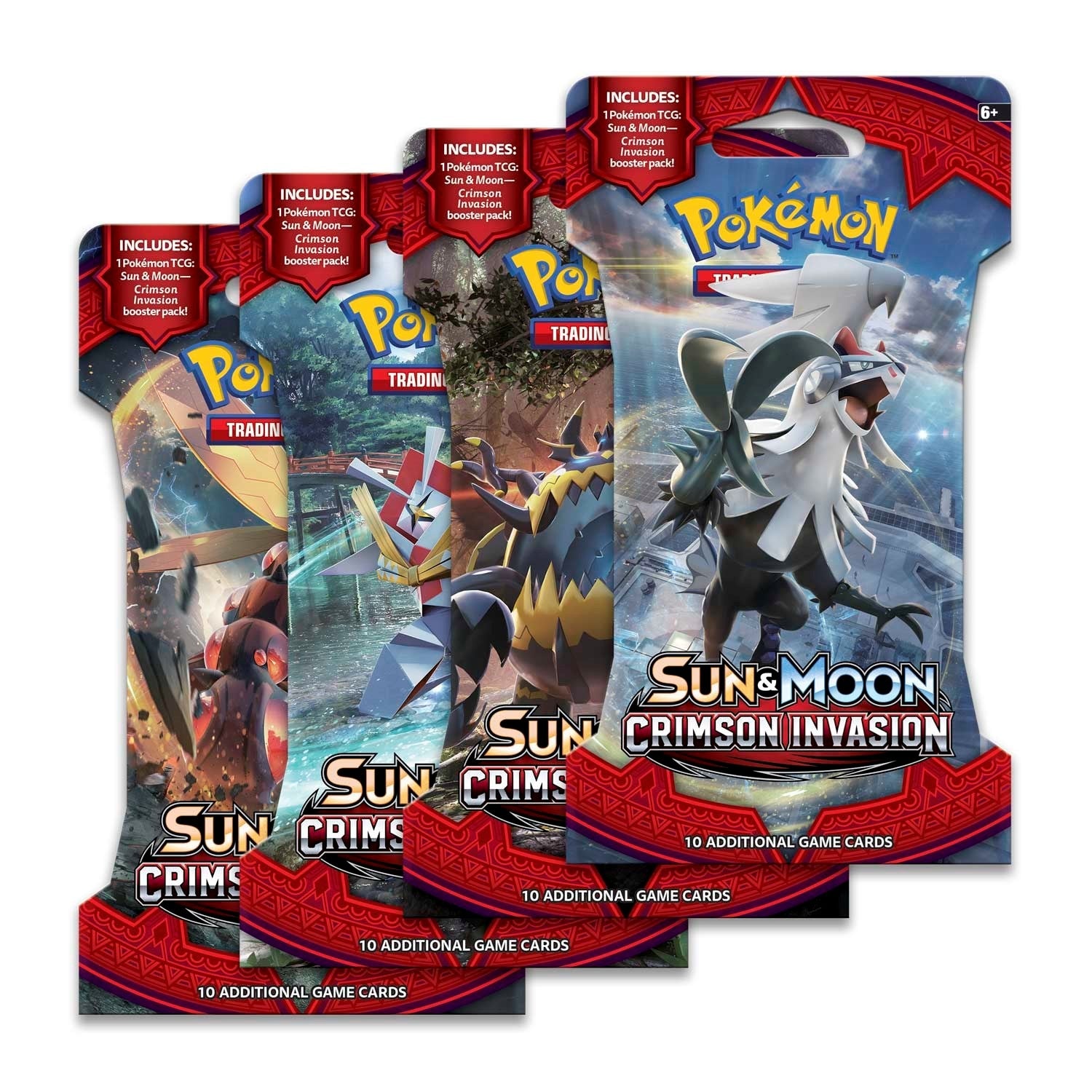 Image for Crimson Invasion Sleeved Booster Pack Art Bundle [Set of 4] - Pokemon