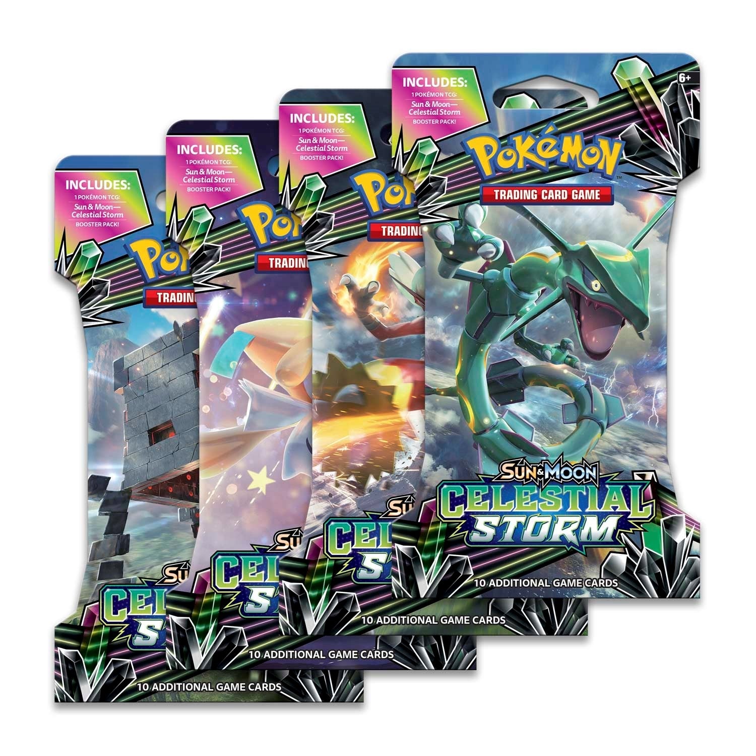 Image for Celestial Storm Sleeved Booster Pack Art Bundle [Set of 4] - Pokemon