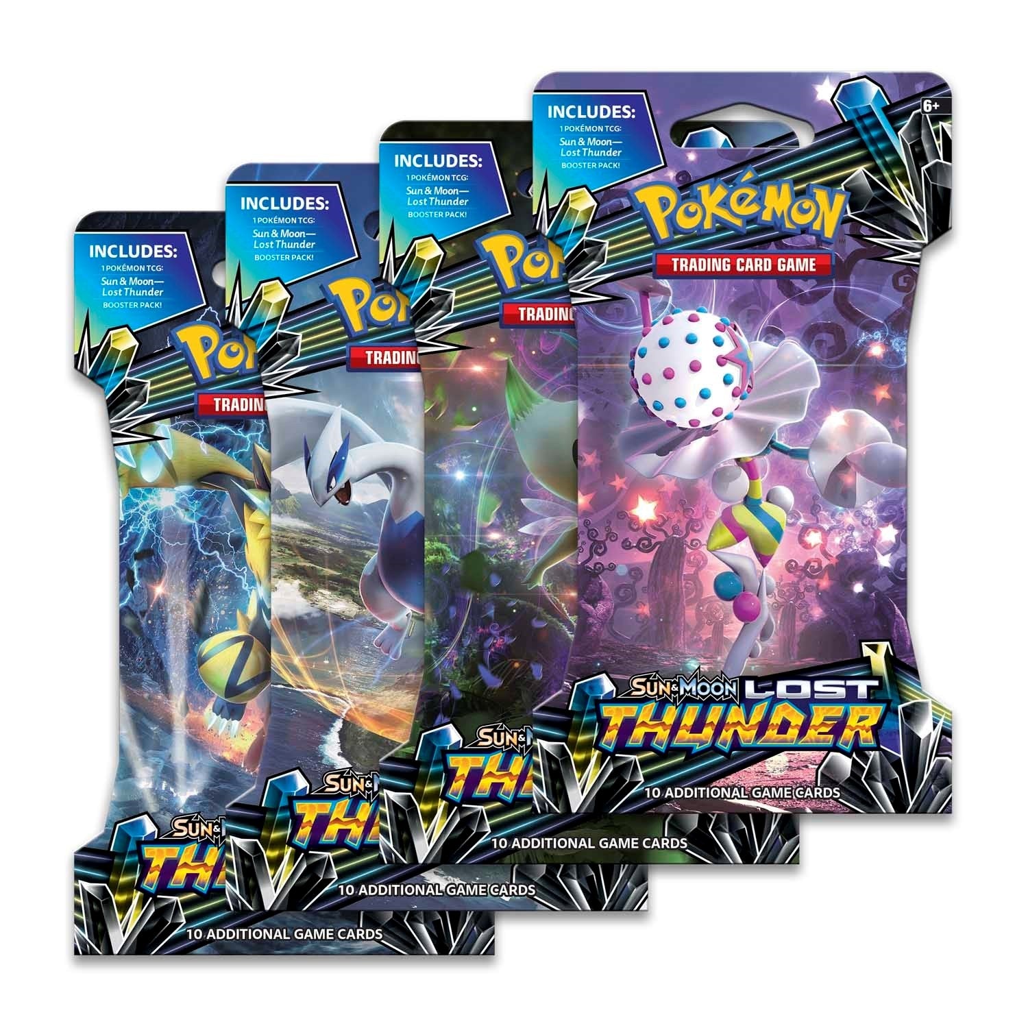 Image for Lost Thunder Sleeved Booster Pack Art Bundle [Set of 4] - Pokemon