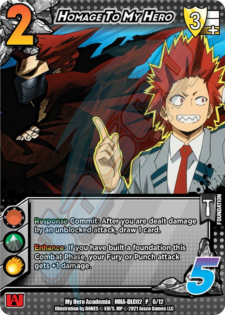 Image for Homage To My Hero (UniVersus: My Hero Academia: Crimson Rampage DLC) (6/12) - UniVersus