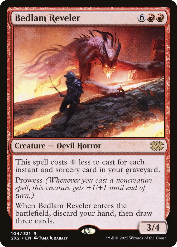 Image for Bedlam Reveler (Double Masters 2022) (104) - Magic: The Gathering