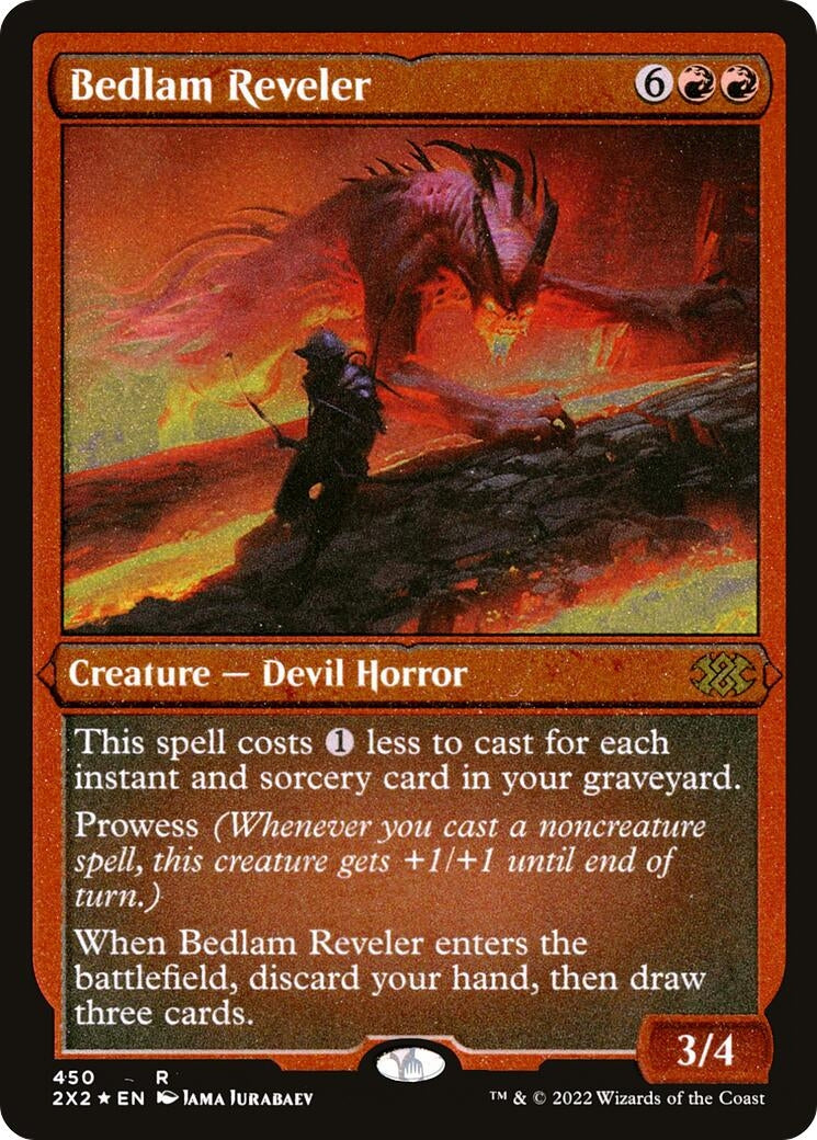 Image for Bedlam Reveler (Foil Etched) (Double Masters 2022) (450) - Magic: The Gathering