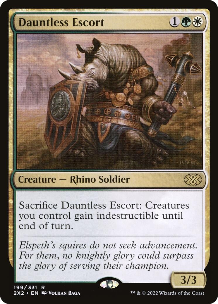 Image for Dauntless Escort (Double Masters 2022) (199) - Magic: The Gathering