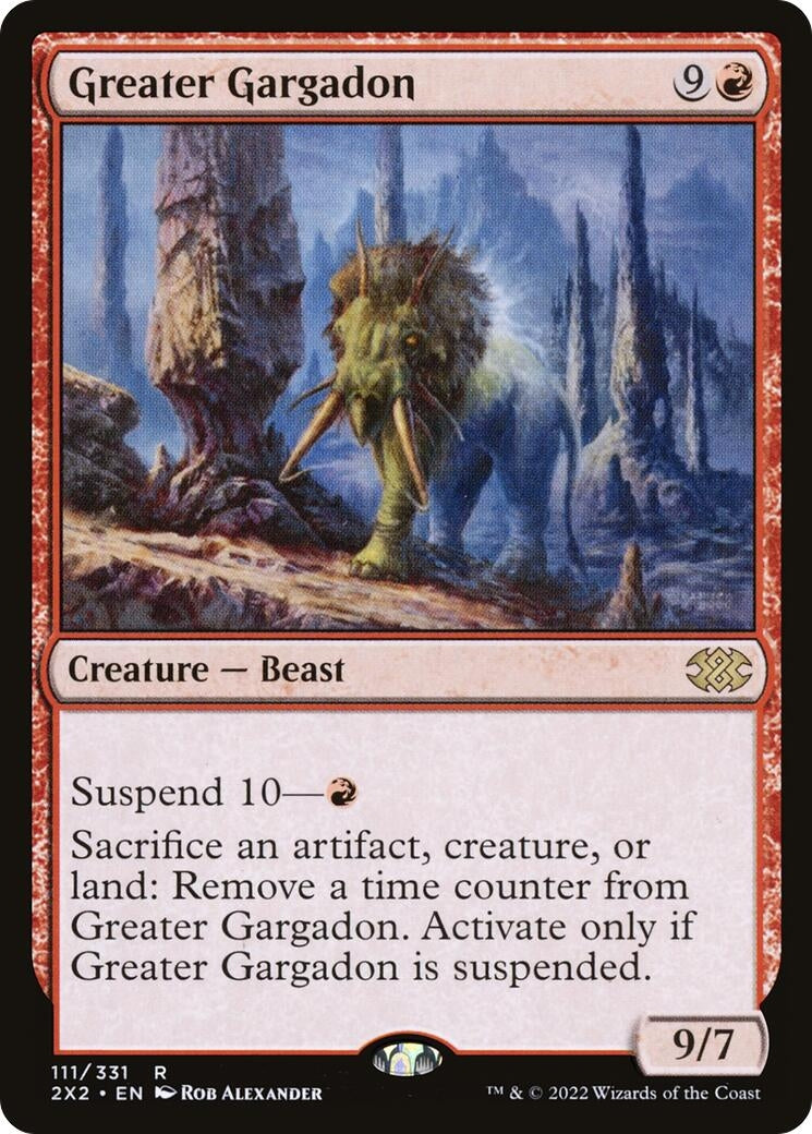 Image for Greater Gargadon (Double Masters 2022) (111) - Magic: The Gathering